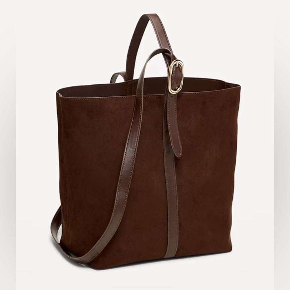 Medium Carrie Tote Bag Suede